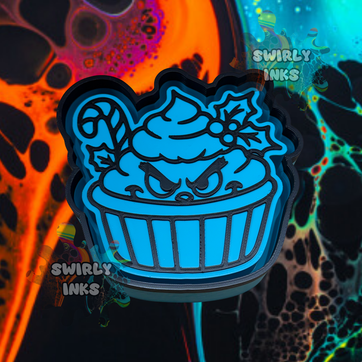 Green Guy Christmas Cupcake Freshie Mold
