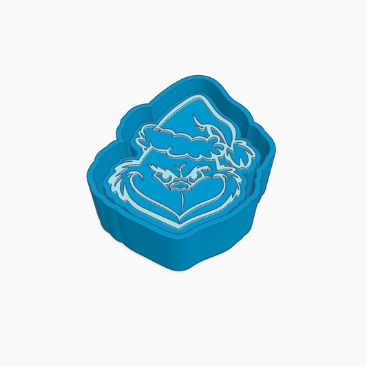 Grinchy Face Freshie Mold