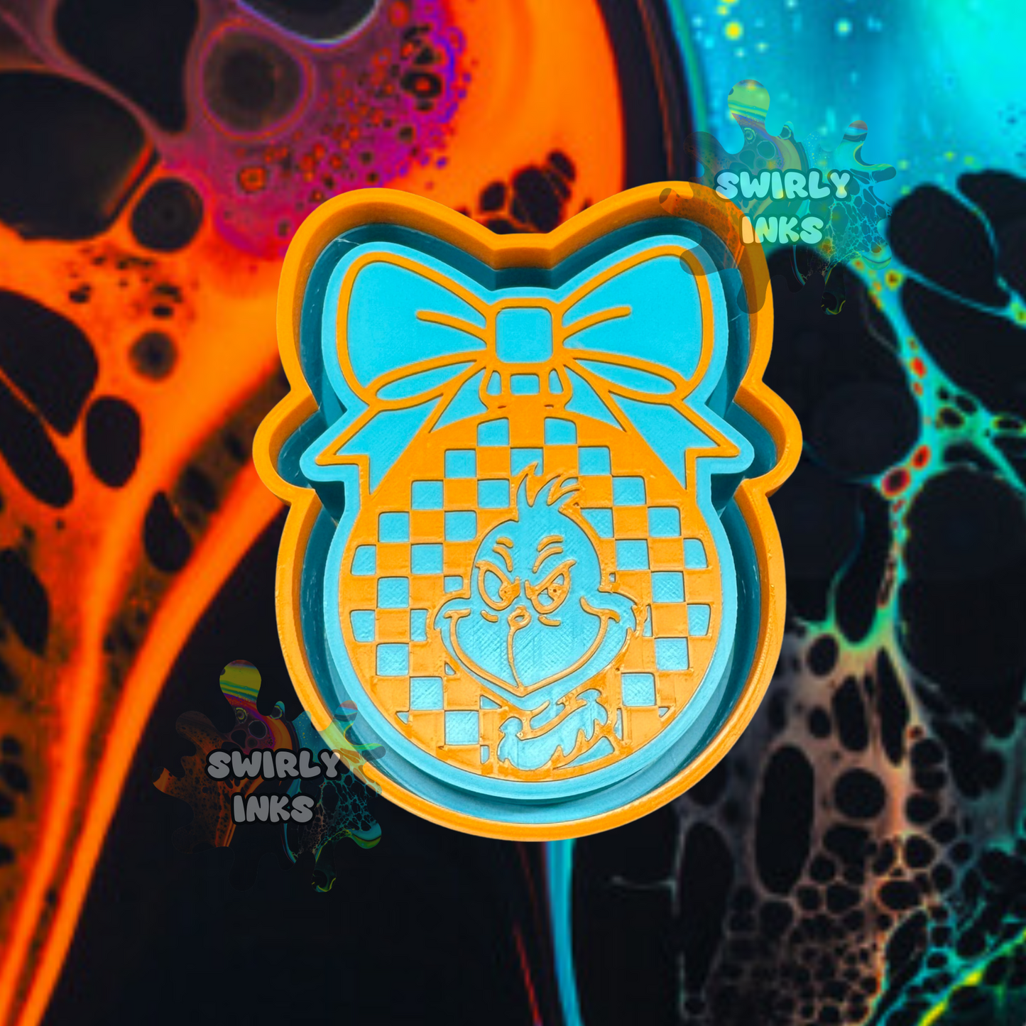 Grinchy Ornament Freshie Mold