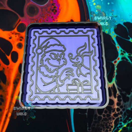 Grinchy & Zero Stamp Freshie Mold