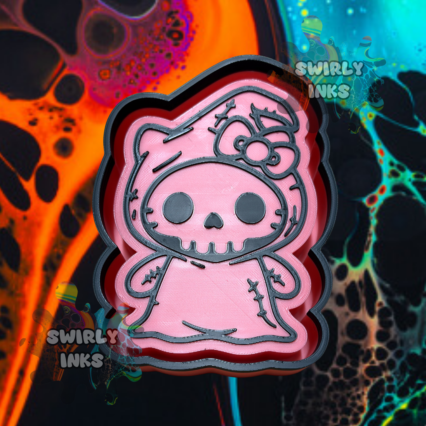 H K Cat Oogie Freshie Mold
