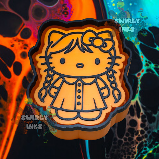 H K Cat Wednesday Freshie Mold