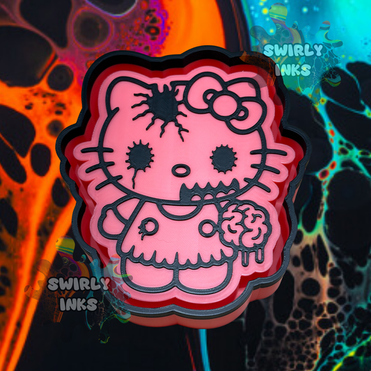 H K Cat Zombie with Brain Freshie Mold