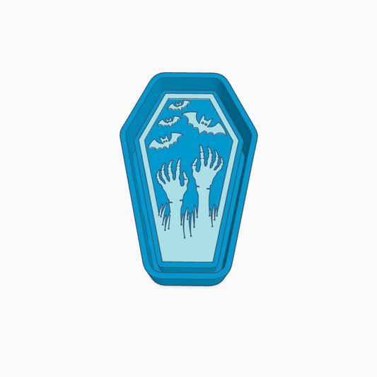 Hands & Bats Coffin Freshie Mold