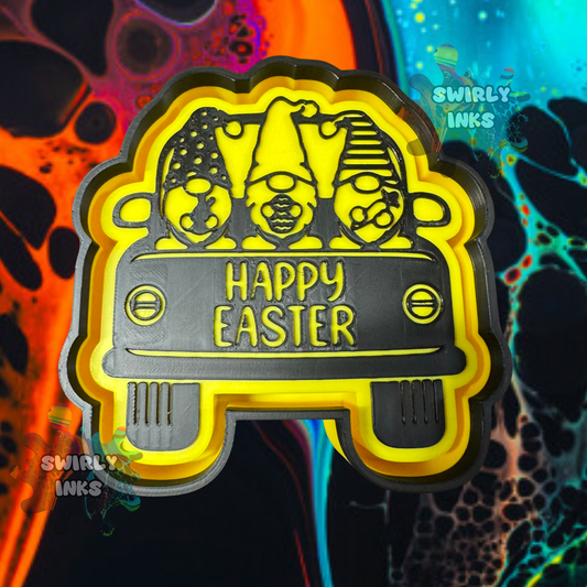 Happy Easter Gnome Truck Freshie Mold
