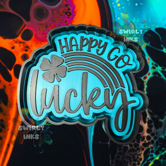 Happy Go Lucky Rainbow Freshie Mold