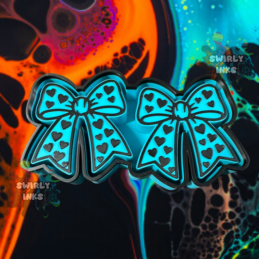 Hearts Bow Vent Freshie Mold