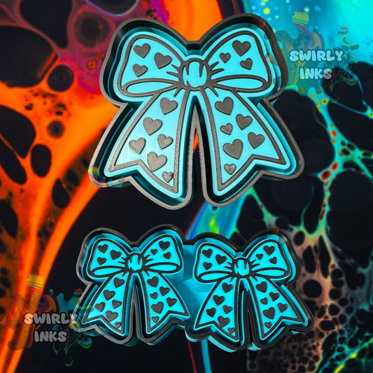 Hearts Bow Set Freshie Mold