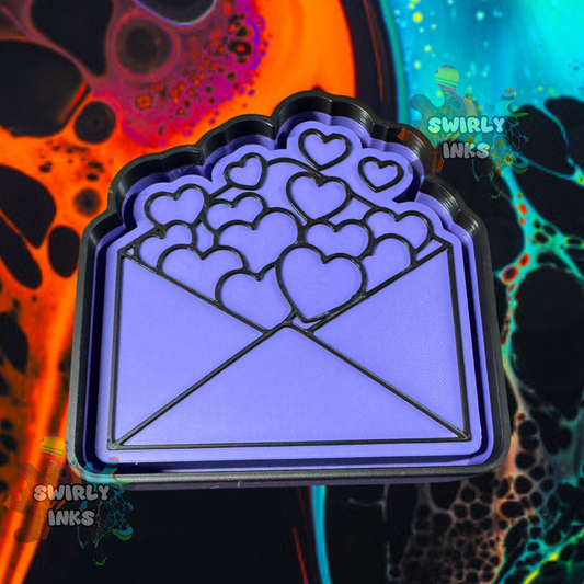 Hearts Envelope Freshie Mold