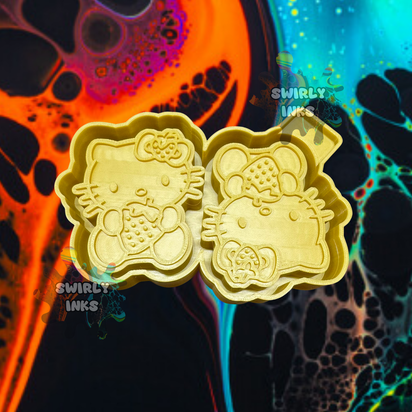 Hello Kitty Strawberry Vents Freshie Mold