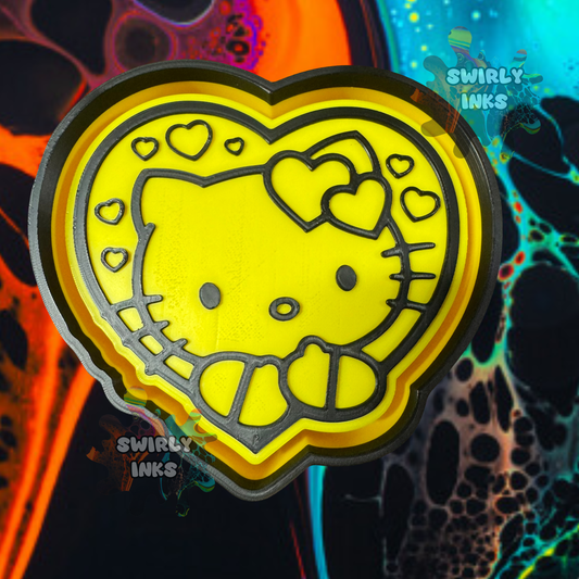 Hello Kitty in Heart Freshie Mold