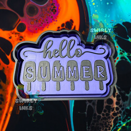 Hello Summer Popsicles Freshie Mold