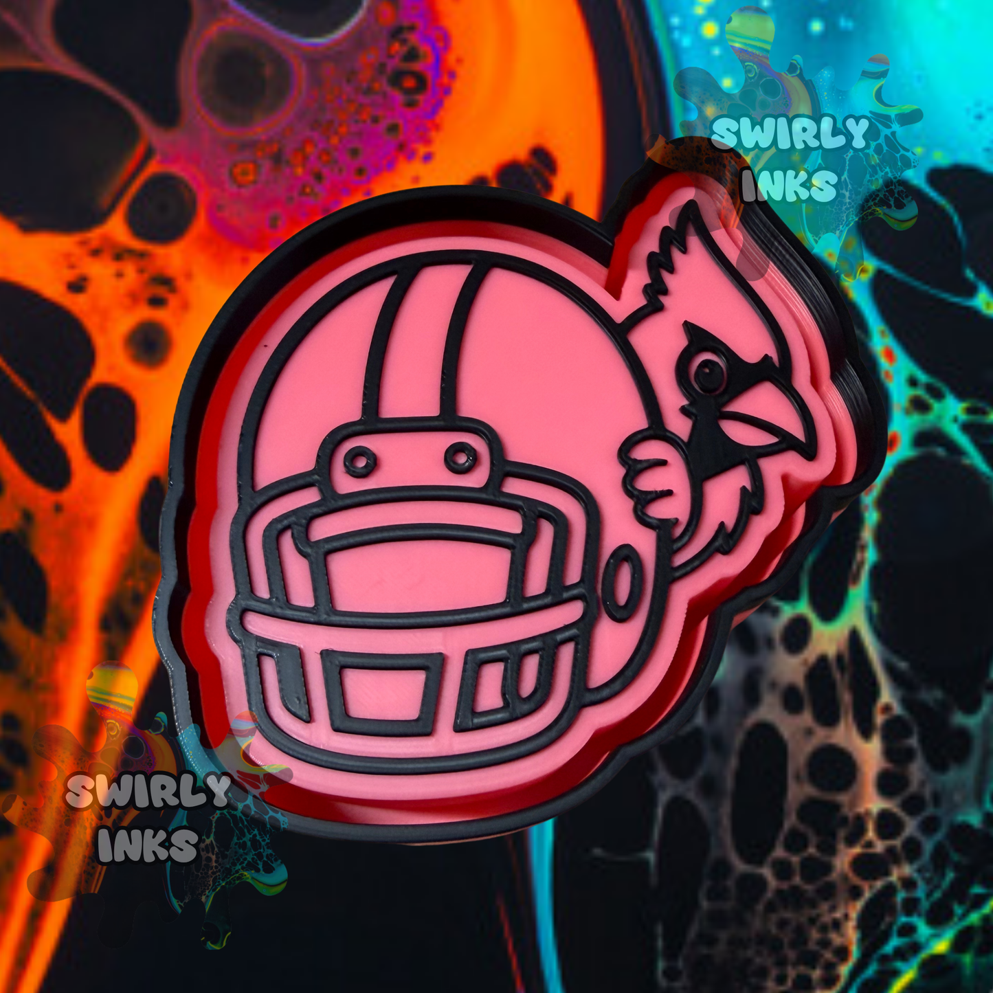 Helmet Cardinal Freshie Mold