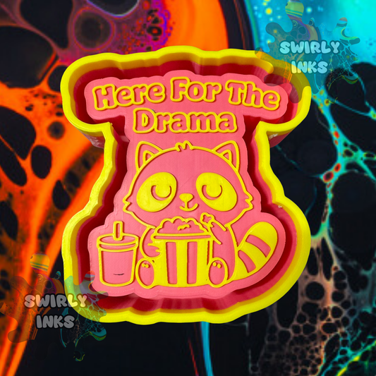 Here For The Drama Raccoon Saying Freshie Mold