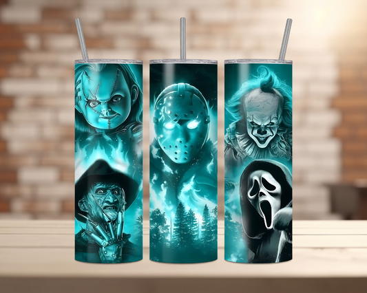 Halloween Movie Characters - 20oz Tumbler - (Horror 1)