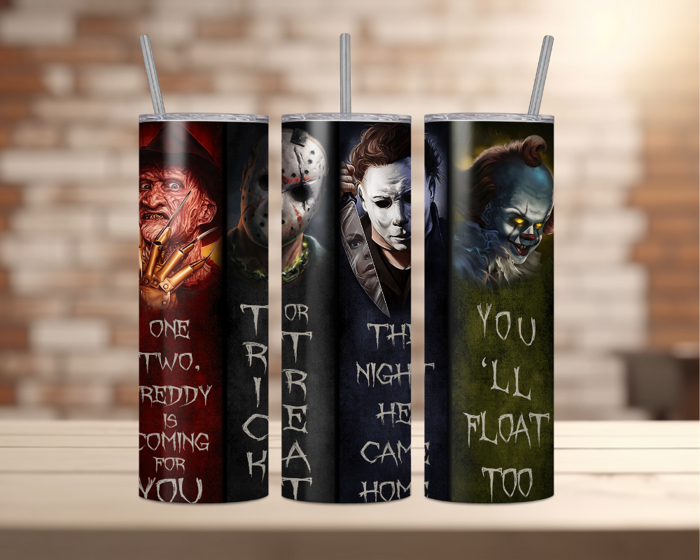 Halloween Movie Characters - 20oz Tumbler - (Horror25)