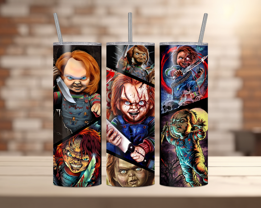 Halloween Movie Characters - 20oz Tumbler - (Horror 5)