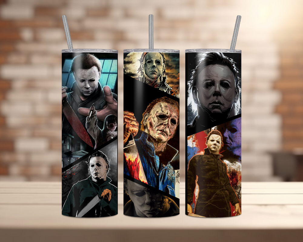 Horror7 Halloween Movie Characters - 20oz Tumbler - (Horror 7) – Swirly Inks N ...