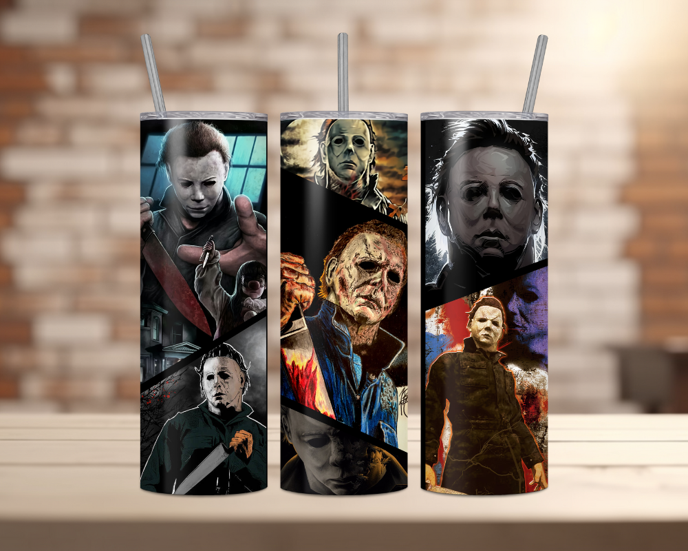 Halloween Movie Characters - 20oz Tumbler - (Horror 7)