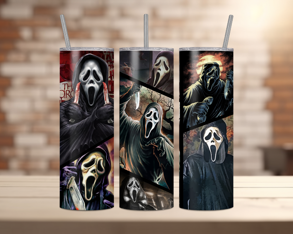 Halloween Movie Characters - 20oz Tumbler - (Horror 4)