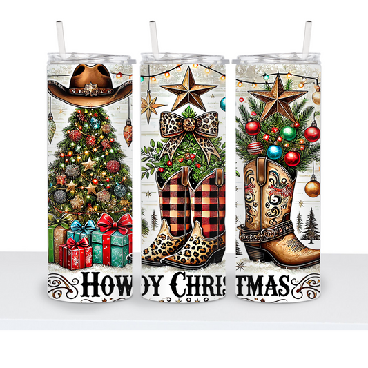 Howdy Christmas 20oz Tumbler