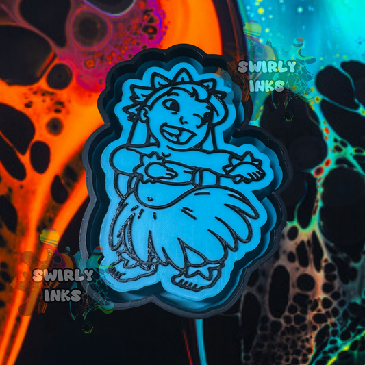 Hula Girl Freshie Mold