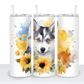 Dogs with Sunflowers