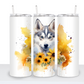 Dogs with Sunflowers