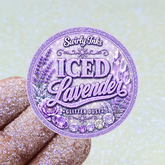 Iced Lavender White Iridescent Glitter Dust - Purple
