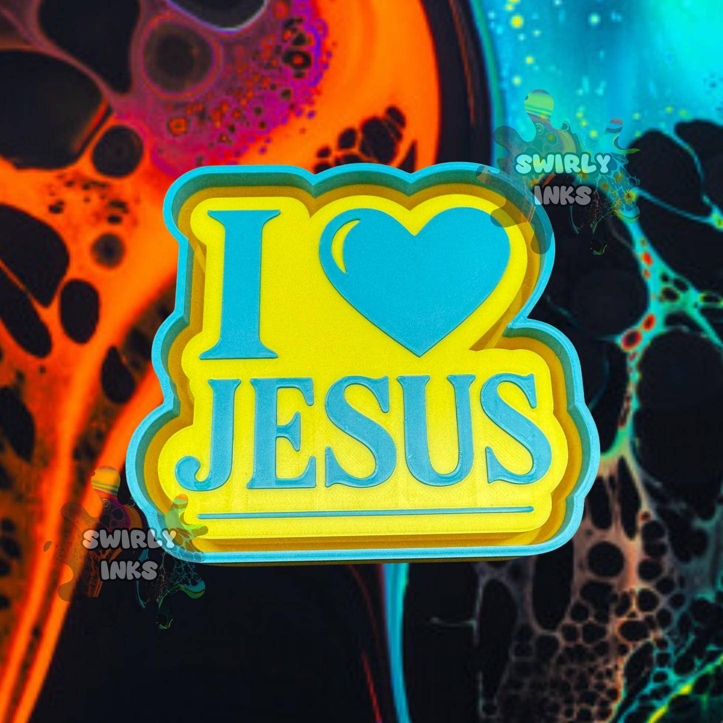 I Love Jesus Freshie Mold