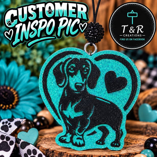 Dachshund Heart Freshie Mold