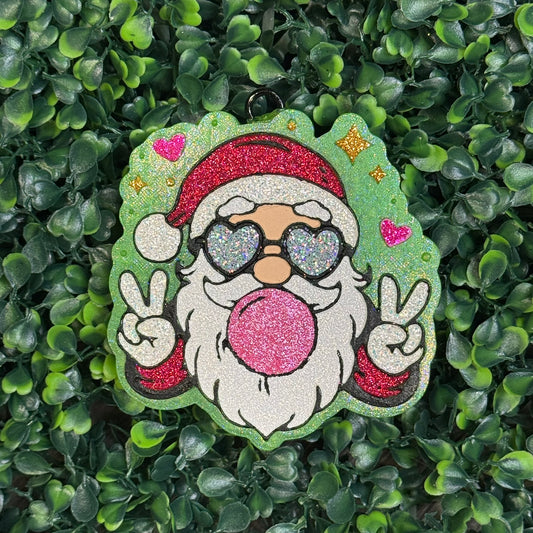 Bubble Gum Peace Santa - Pink Sugar - Car Freshie/Air Freshener