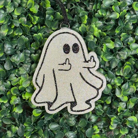 Middle Finger Ghost - Apple Maple Bourbon - Car Freshie/Air Freshener
