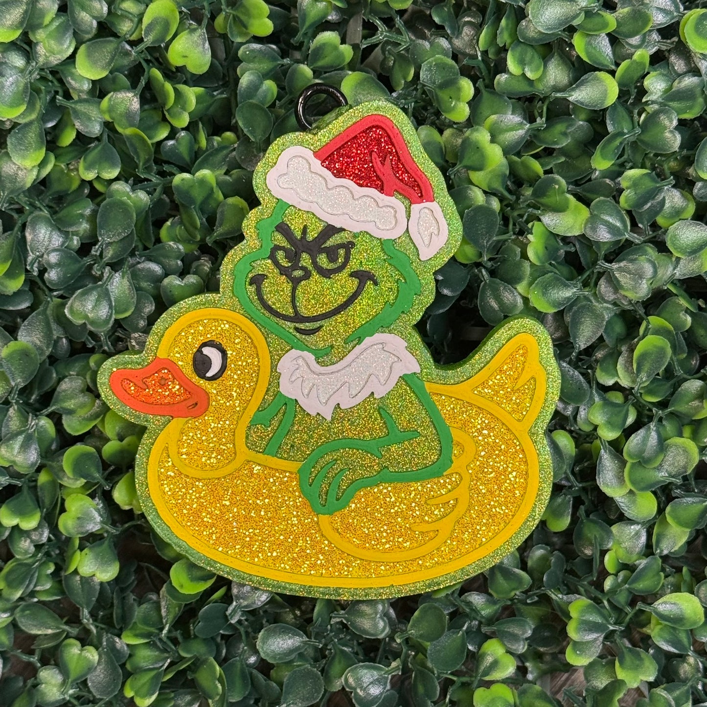 Grinchy on Duck Float - Pumpkin Pecan Waffles - Car Freshie/Air Freshener