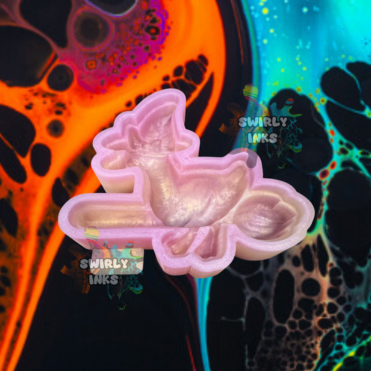 3D Goose on Broom Freshie Mold