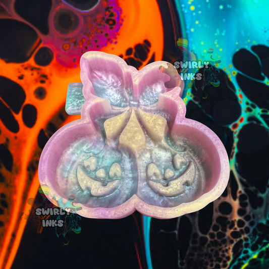 3D Pumpkin Bow Freshie Mold