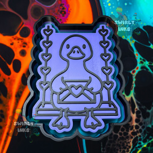 Goose on Swing Freshie Mold