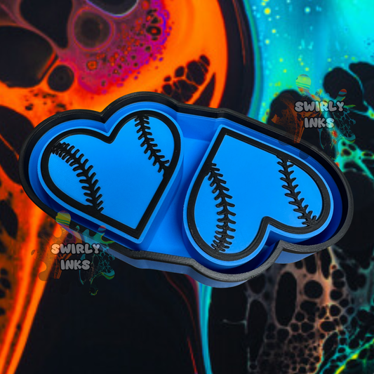 Baseball Heart Vent Freshie Mold