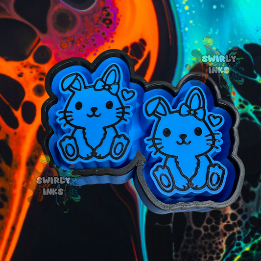 Bunny with Bow Vent Freshie Mold