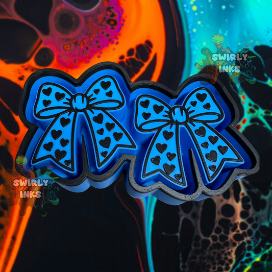 Hearts Bow Vent Freshie Mold