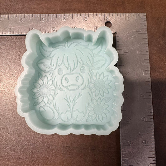 Cow with Sunflowers De-Stash (B Grade) Freshie Mold