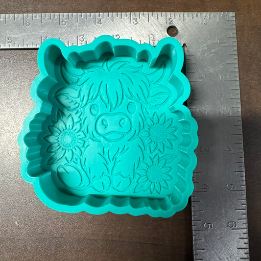 Cow with Sunflowers De-Stash (B Grade) Freshie Mold