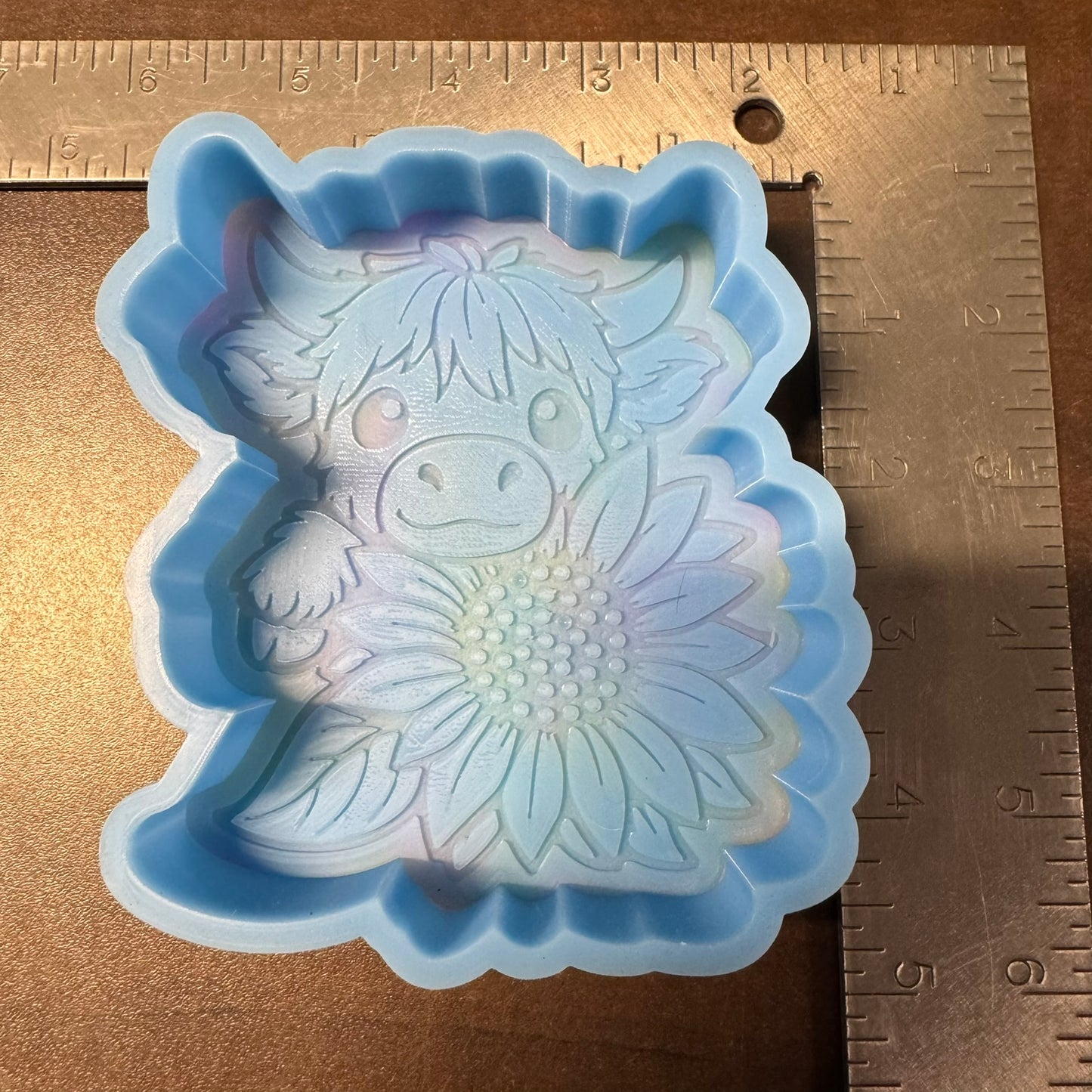 Cow with Sunflower De-Stash (B Grade) Freshie Mold