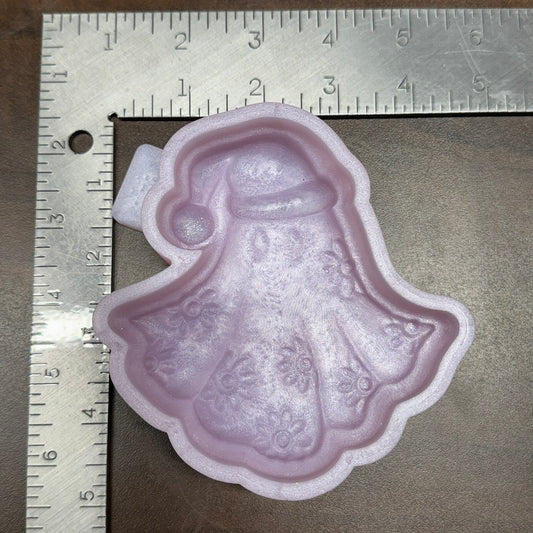 3D Ghost with Flowers & Santa Hat De-Stash Freshie Mold