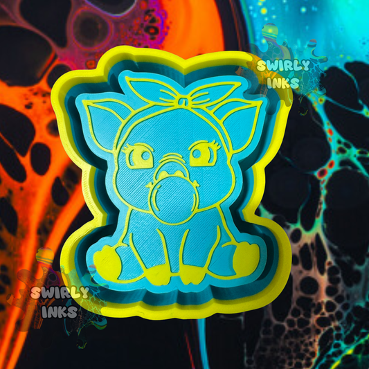 Bubble Gum Pig Freshie Mold