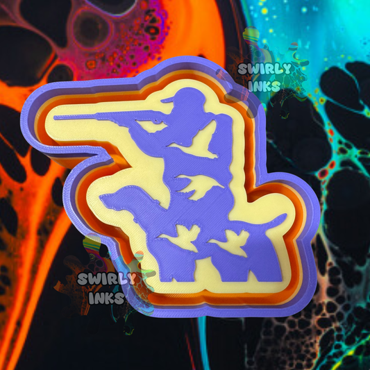 Duck Hunter & Dog Freshie Mold