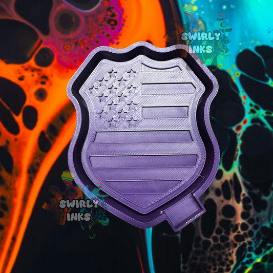 Flag Badge Freshie Mold