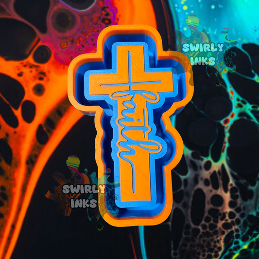 Faith Cross Freshie Mold