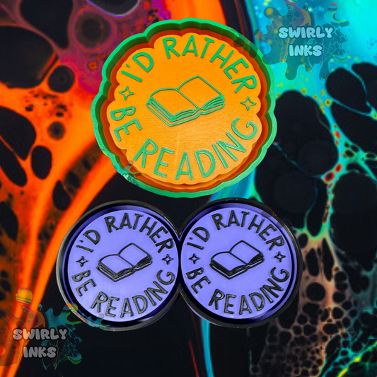 I'd Rather Be Reading Set Freshie Mold
