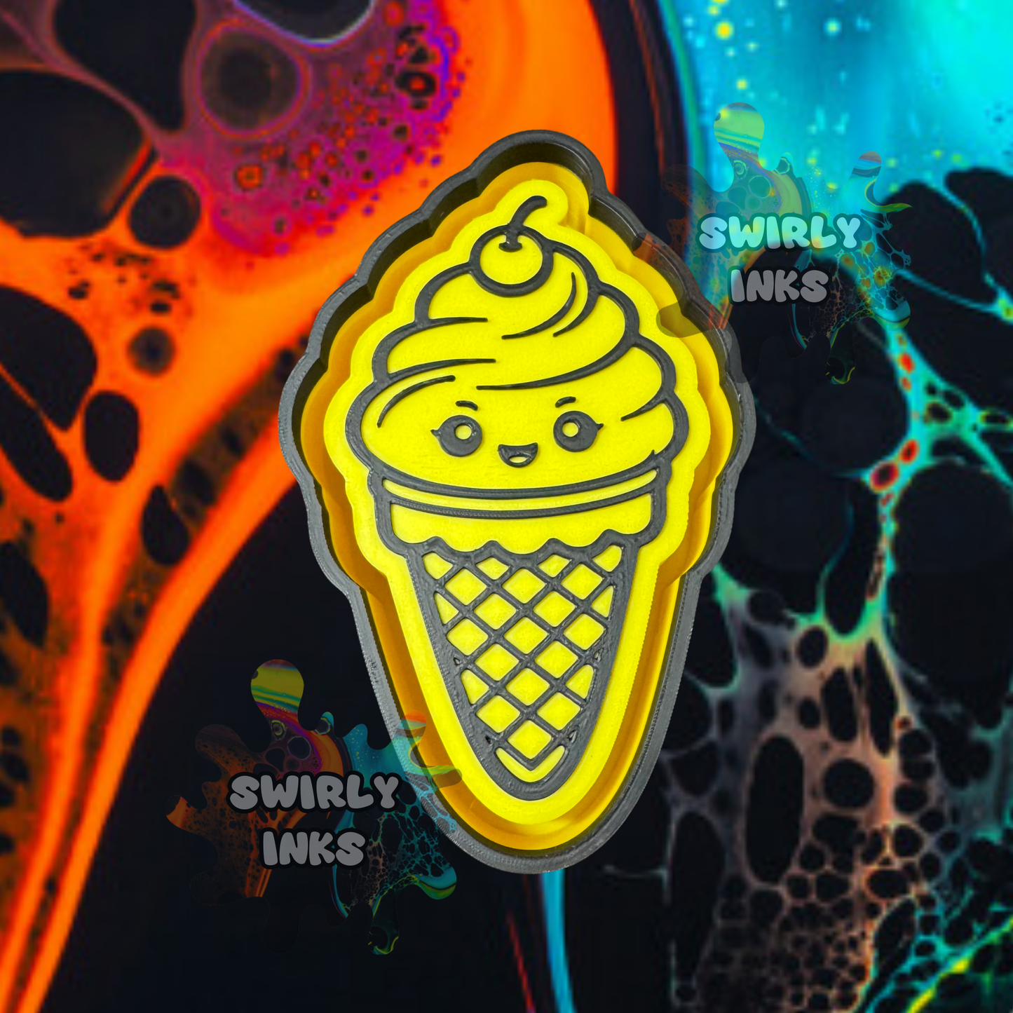 Ice Cream Cone Freshie Mold